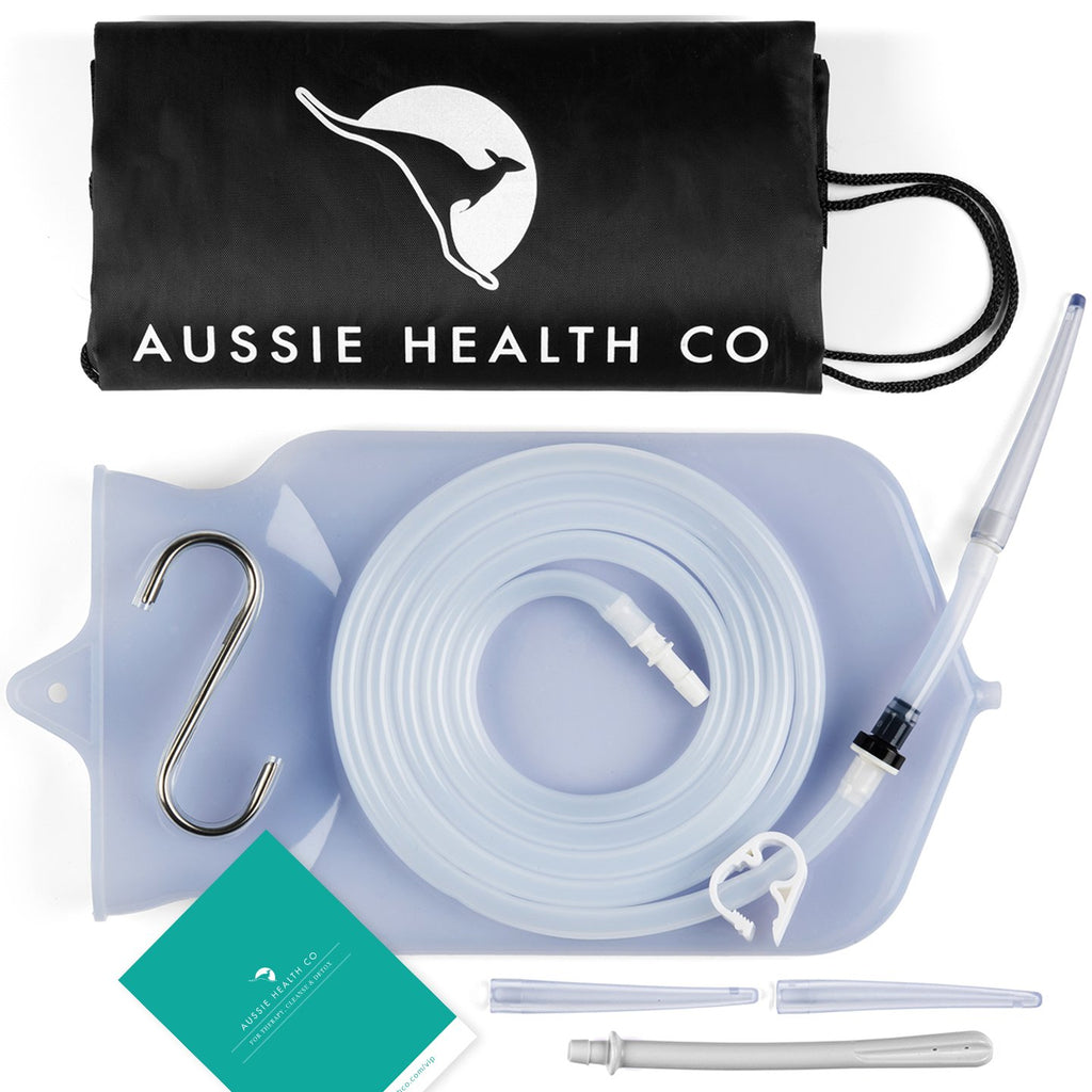 Aussie Health Co Non-Toxic Silicone Enema Bag Kit